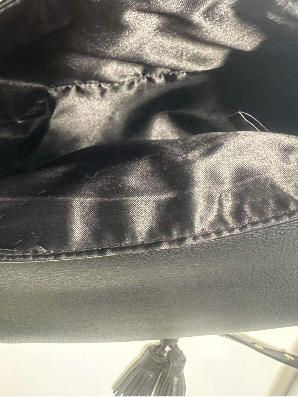 Victoria's Secret Black Studded Saddle Crossbody - Picture 9 of 9